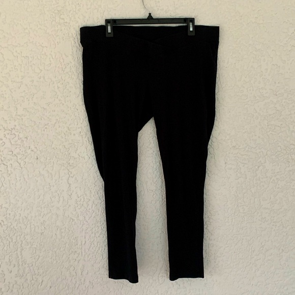 BumpStart Pants - BumpStart black stretchy maternity leggings size XL